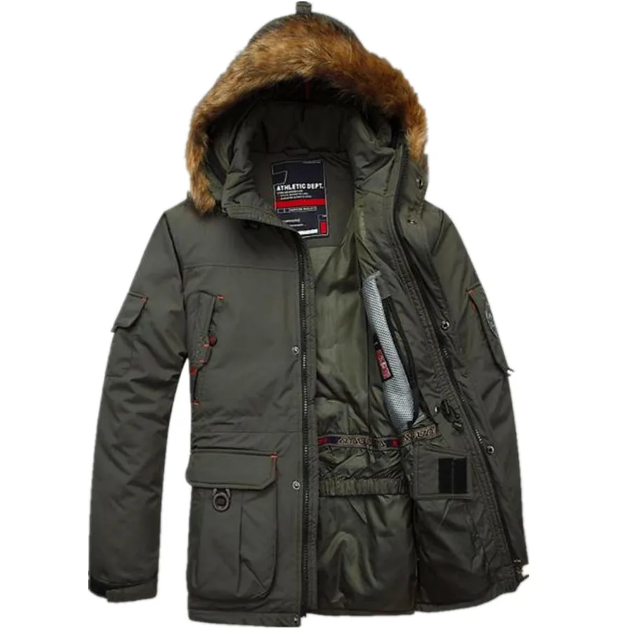 Размеры M-XXL Новый Для мужчин длинный толстый съемный вкладыш зимние теплые