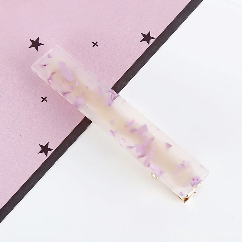 YAOLOGE 38 Style Sweet Women Girls Acrylic Geometric Rectangle Hair Clips Tin Foil Sequins Hairpins Barrettes Headbands Headwear