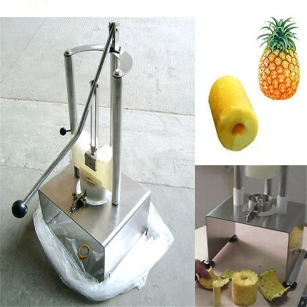 

304 stainless steel pineapple peeler machine manual pineapple corer slicer