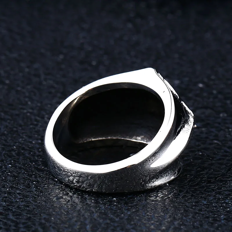 Мужское кольцо из нержавеющей стали с шестигранным узором|ring stainless|designer ringfashion rings