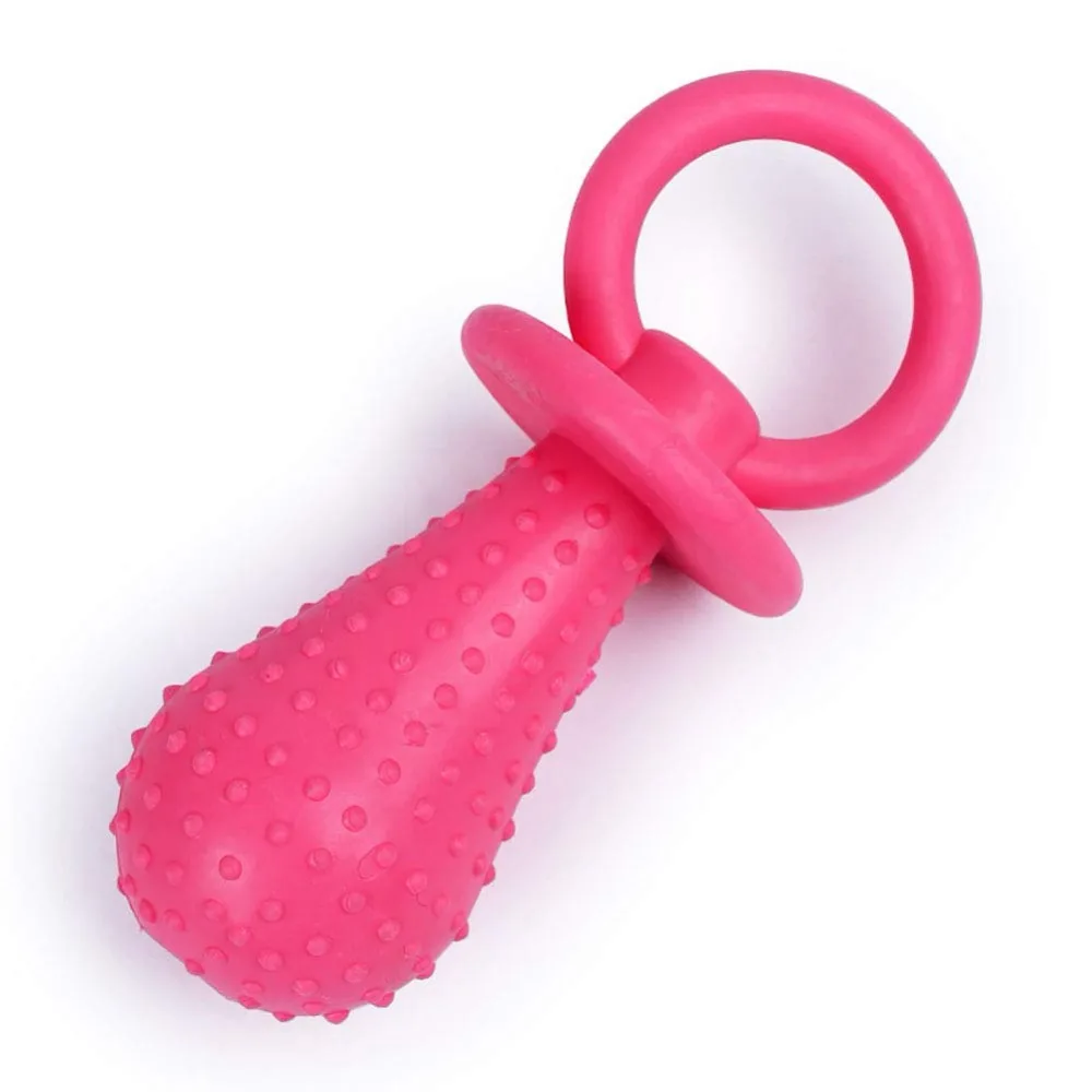 

Rubber Nipple Dog Toys For Pet Chew Teething Train Cleaning Poodles Small Puppy Cat Bite Best Pet Dogs Supplies Squeak Toys