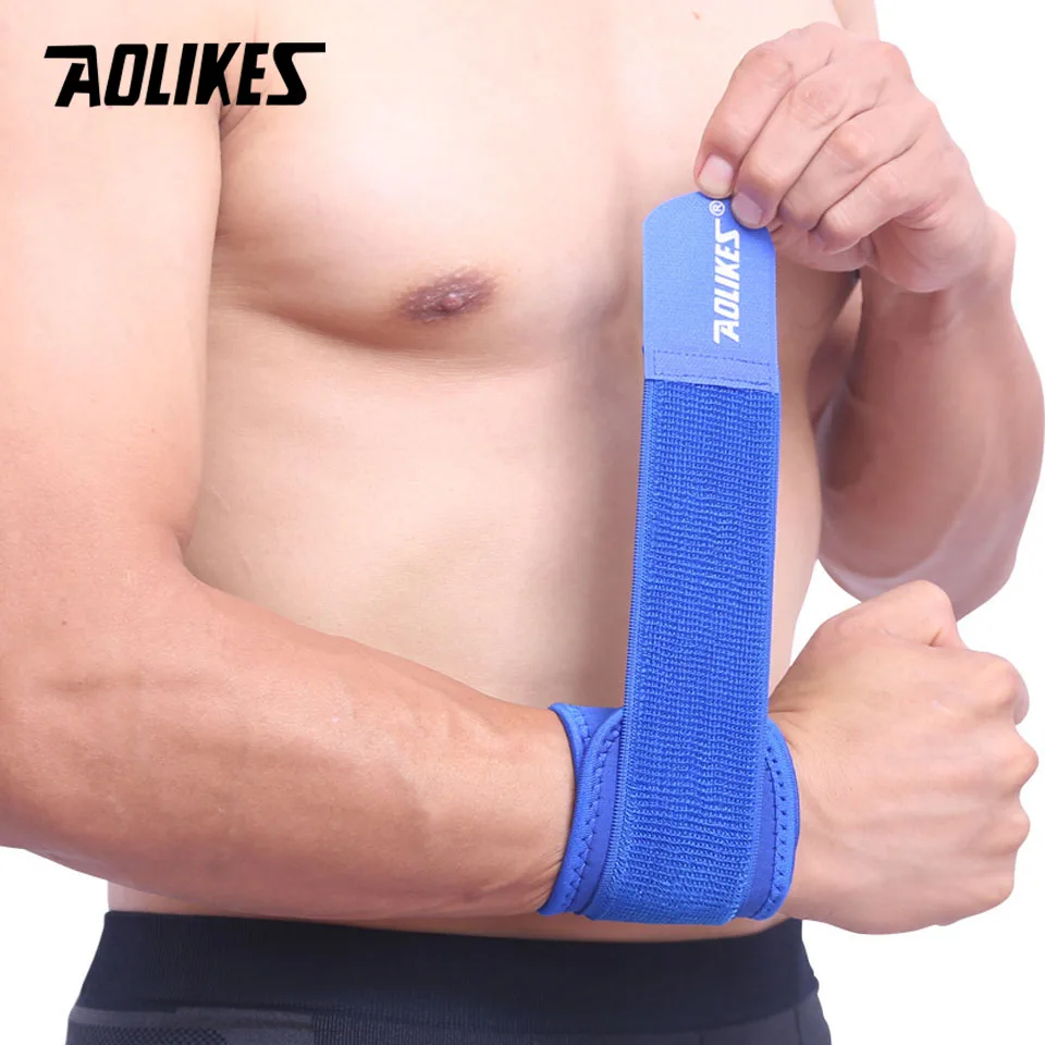 

1PCS AOLIKES Adjustable Wrist Support Brace Brand Wristband Men and Women Gym Wrestle Professional Sports Protection Wrist