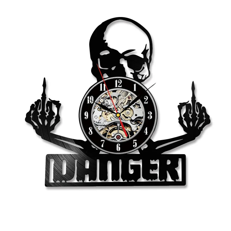 Готические виниловые настенные часы с записью LP CD 3D современный дизайн буквы