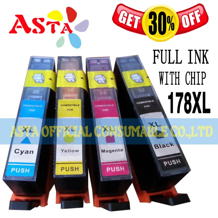 Для HP Photosmart 5510 5515 D5463 B8553 6510 7510 C5383 C6383 CN255C CN216C принтер XL 178 чернильный картридж at16 |