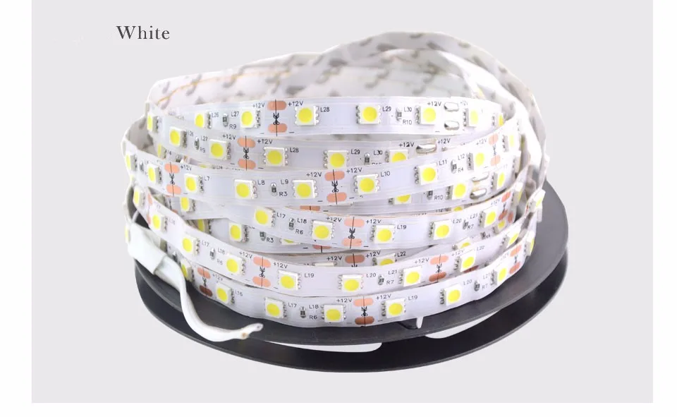 SMD5050 IP20 5 M 10 м 15 M 20 M светодиодные полосы RGB ленты света DC12V гибкие строка светодиодная лента потолок барный шкафчик освещения