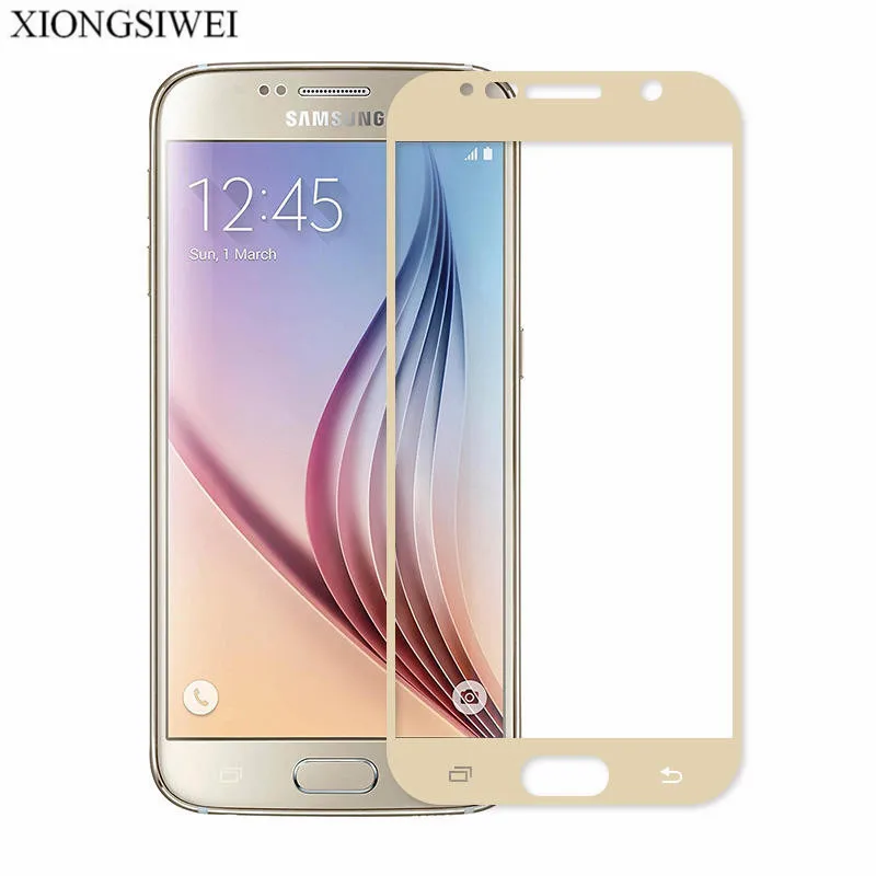 Защитная пленка для экрана Samsung Galaxy S6 закаленное стекло G920 G920F SM-G920F полное