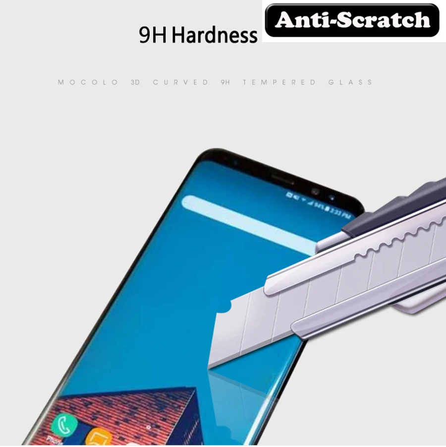 Закаленное стекло для SAMSUNG Galaxy A7 A9 2018 A6 A8 Plus A750F A9s Star Pro|Защитные стёкла и плёнки