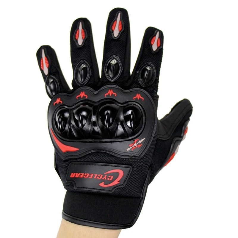Cyclegear rcycle гоночные перчатки полный палец мотоциклетные сенсорный экран moto cross