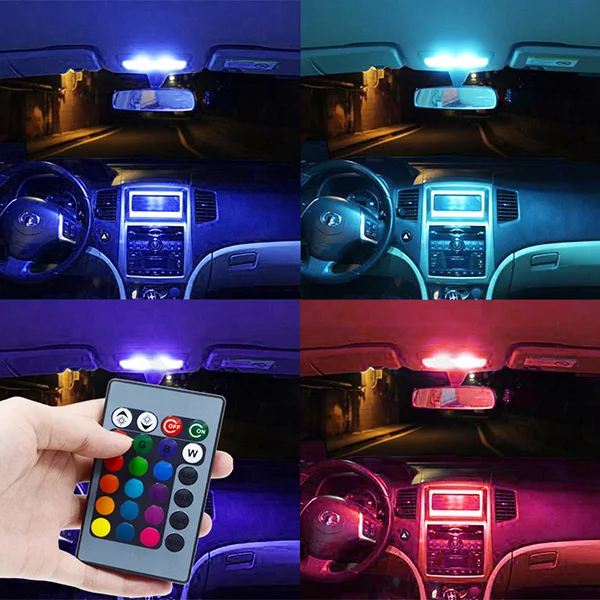 RGB 5050 15SMD Светодиодная панель для автомобиля внутреннее освещение с