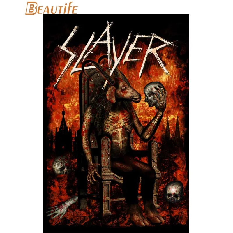 5 Пользовательские Slayer плакат ткань шелк Плакат Украшение дома стены художественный тканевый плакат печать 30X45 см, 40X60 см. 50X75 см, 60X90 см - Цвет: 5