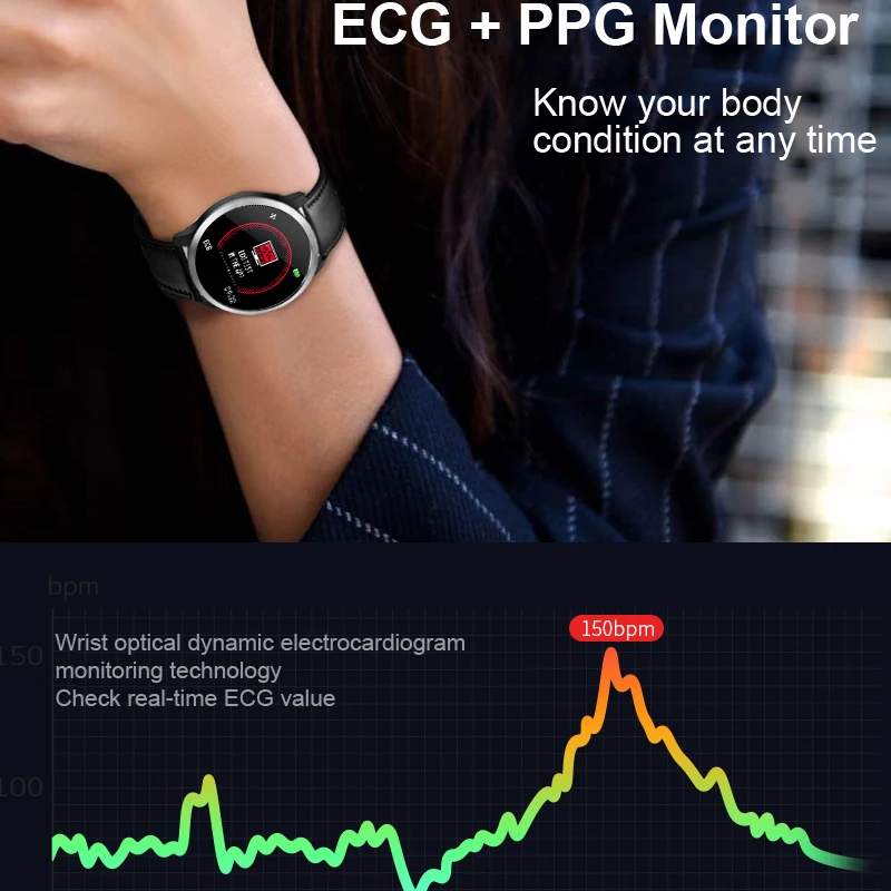 Смарт браслет ЭКГ PPG|Смарт-браслеты| |