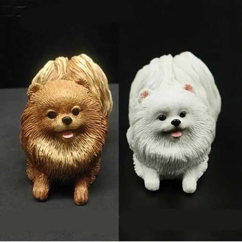 Мини игрушка для собак Naugh Pomeranian искусственная фигурка питомца стайлинга