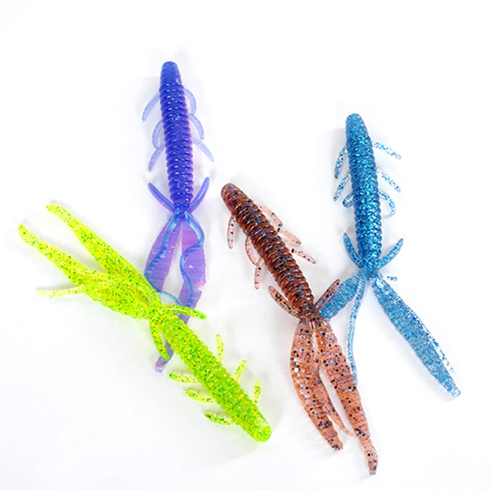 

4Pcs/Lot Walk Fish 8cm/2.2g Fishing Lure Soft Bait Swimbait Iscas Artificial Pesca Silicone Bait Carp Fishing Tackles