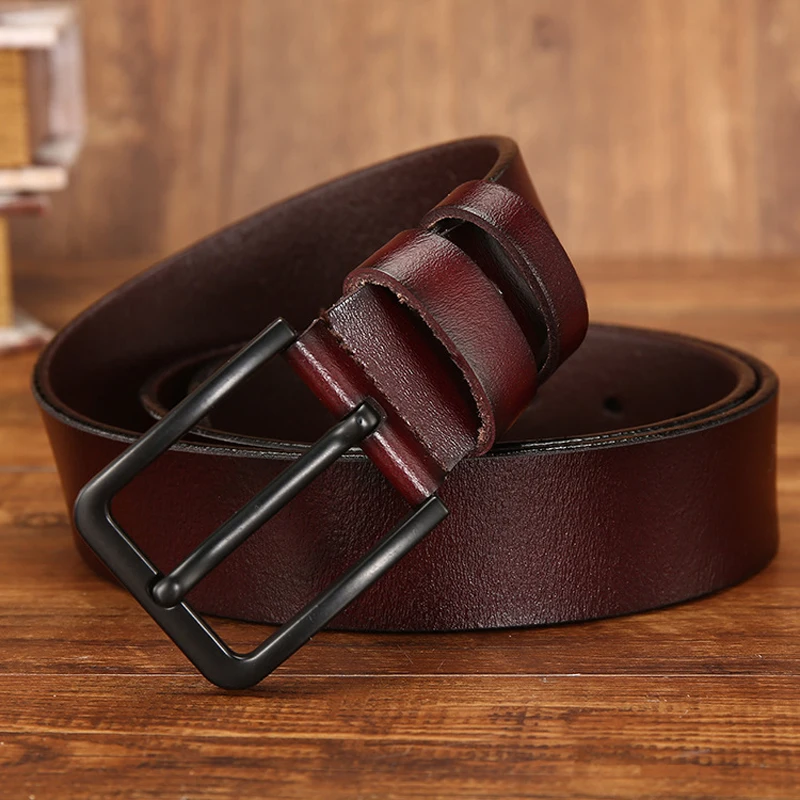 ZLD men's belt leather men male cow genuine strap luxury pin buckle fancy vintage jeans cintos masculinos | Аксессуары для