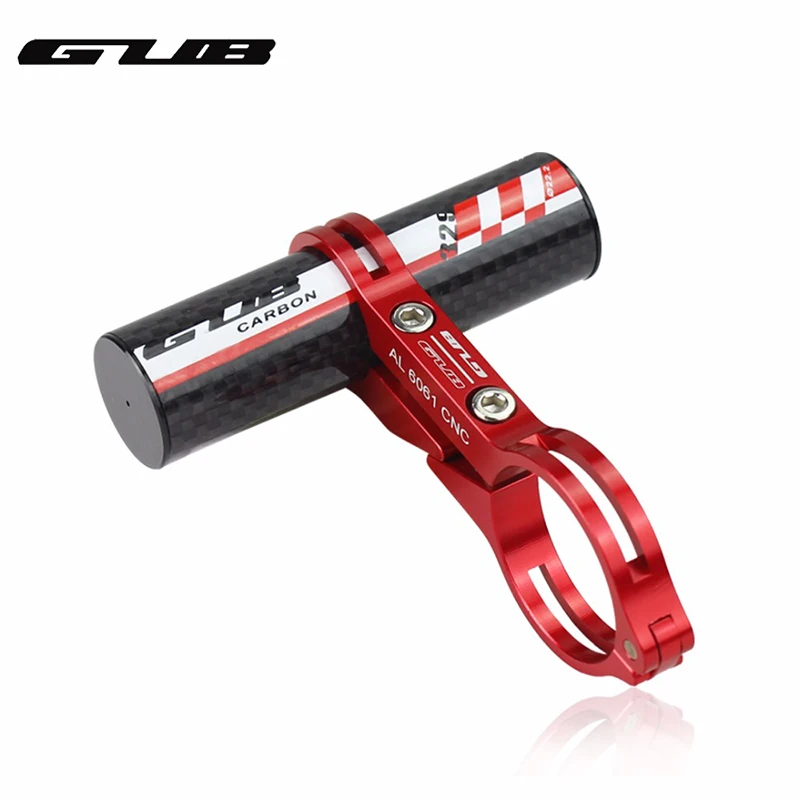 Углеродного Волокна Велосипед Руль Extender Крепление Лампы Кронштейн ЧПУ Легкий MTB