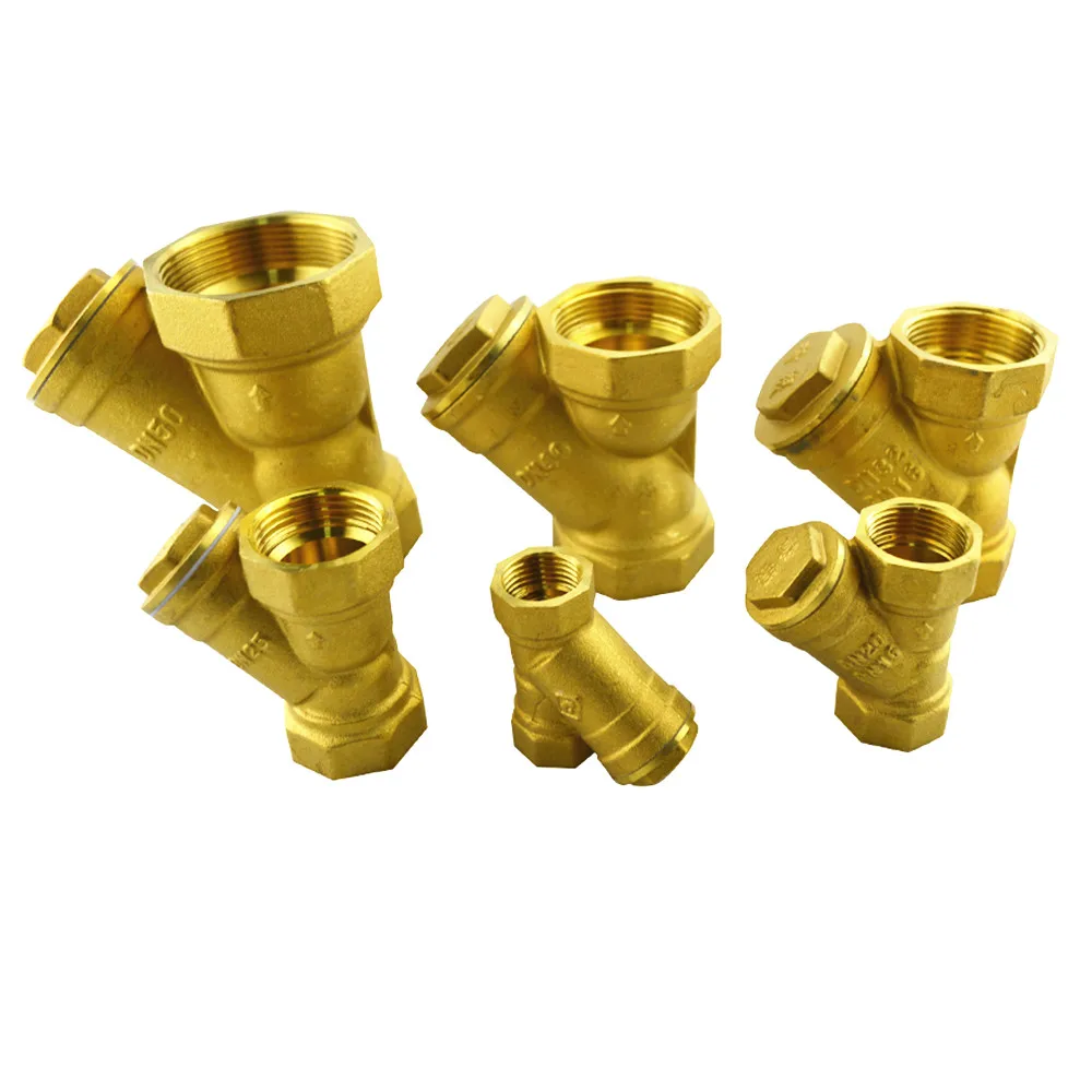 Латунный фильтр клапан BSP латунный 1/2 &quot3/4&quot 1 &quot1 1/4&quot &quot2&quot Женский встроенный Y