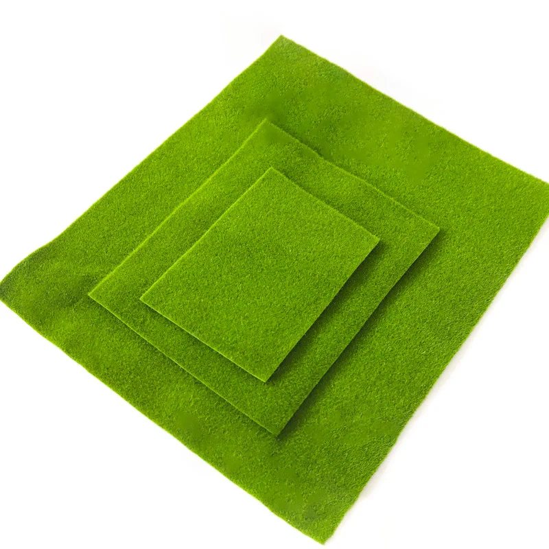 50*50 см коврик зеленый микро Искусственный мох Пейзаж Поезд ремесло реальный