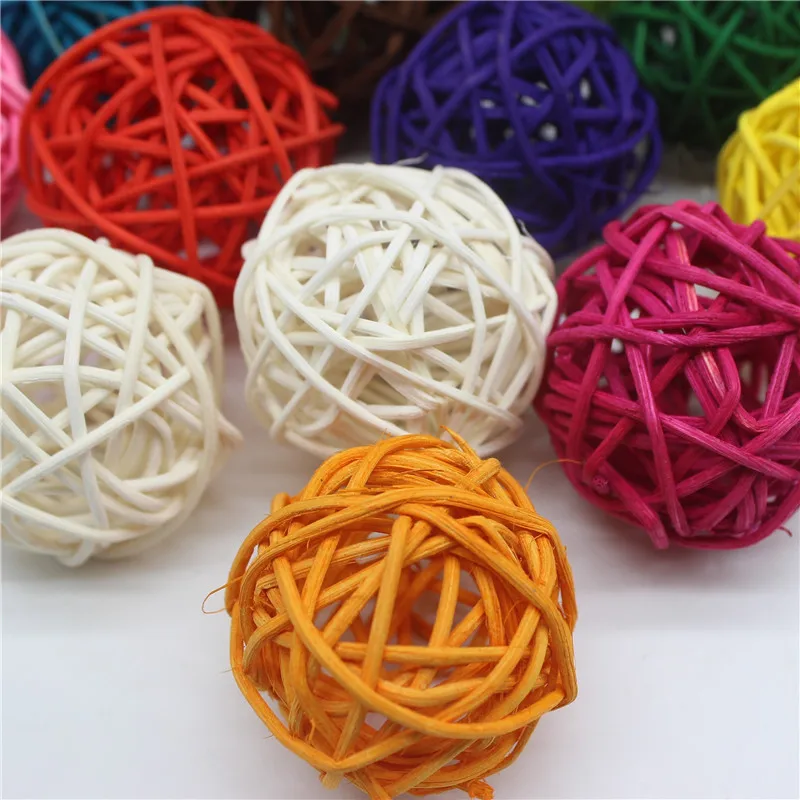 15 шт красочные 3 размера Ротанговые шарики DIY Sepak Takraw мячики для детей игрушки