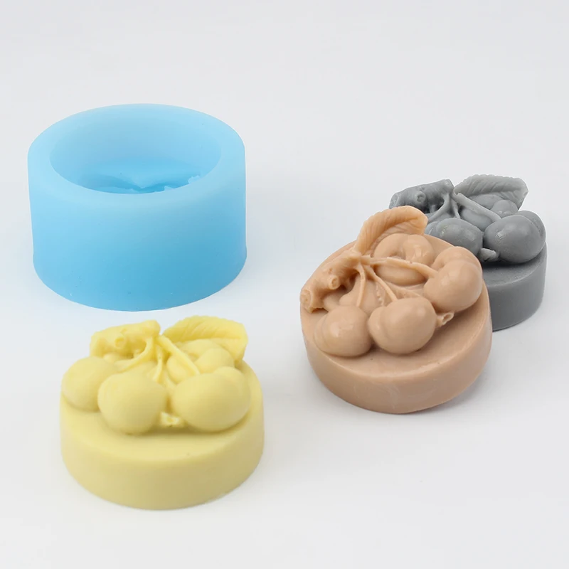 

Handmade Soap Silicone Mold Cherry Shape Mould