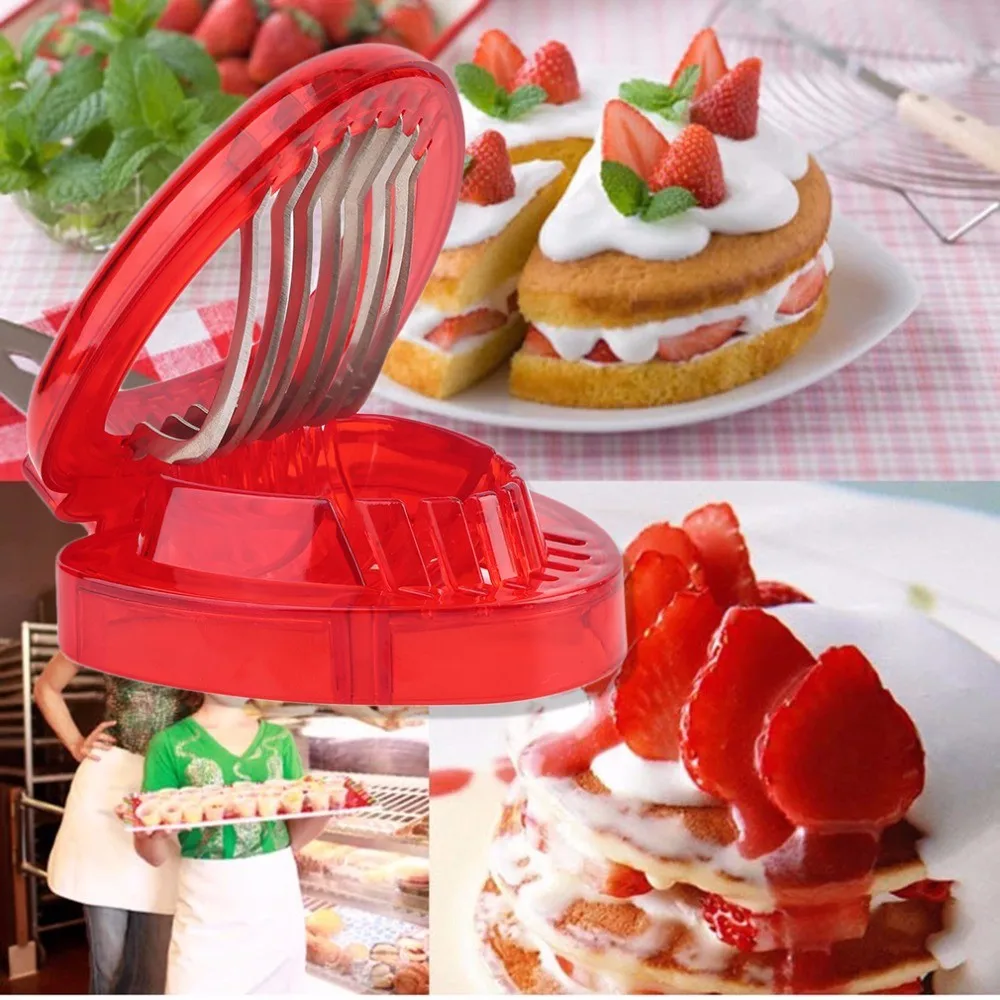 Нож для клубники фрукты овощи инструменты вырезка торт резак украшений