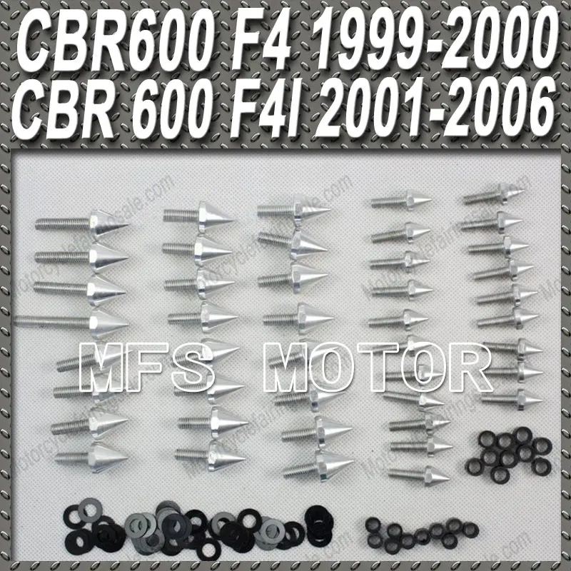 Новый Серебряный Комплект болтов обтекателя Для Мотоциклов Honda CBR 600 F4 F4i CBR600 F4i|silver