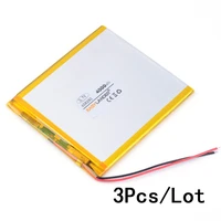 3pcslot 3 7v 4000mah 458292 polymer li ion battery for bluetooth notebook tablet pc ipaq e book power bank pda portable dvd