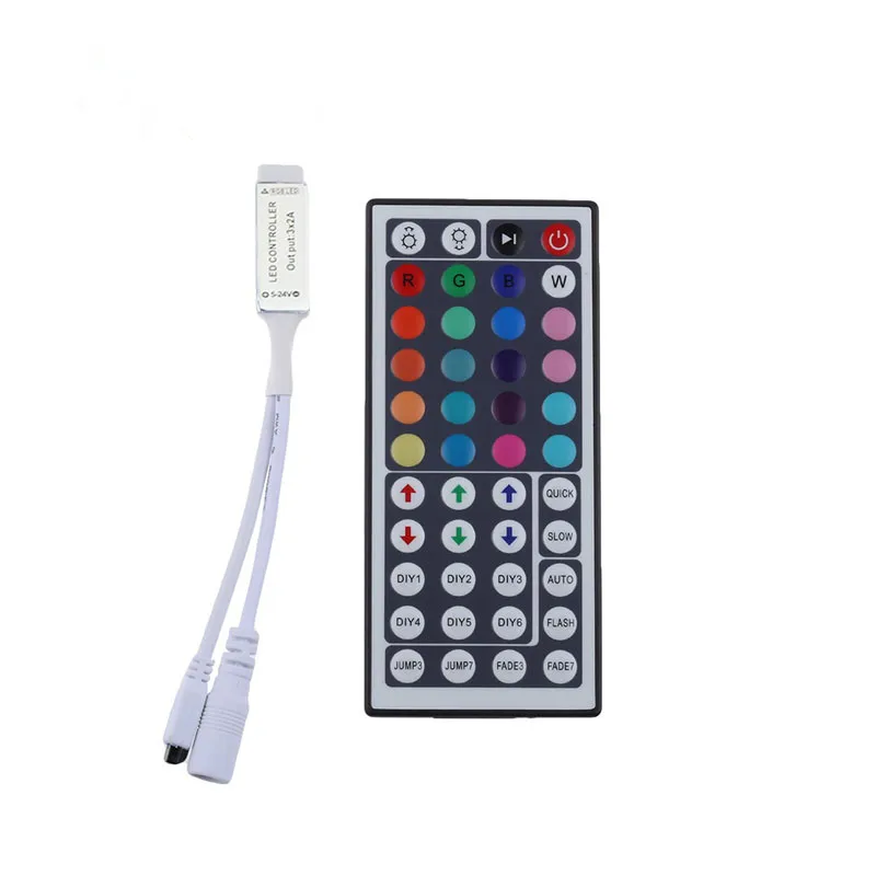 

DC12V Mini RGB LED controller 44 key IR Remote Control for LED strip 5050 RGB