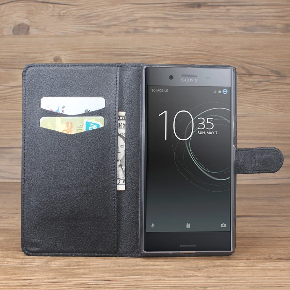 Чехол книжка для sony Xperia XZ премиум класса кожаный чехол кошелек LT25i E3 C4 E1 M2 S36h T3 XA Z