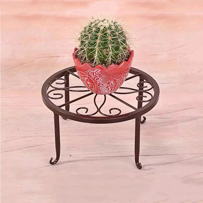 2019 New 3 color Iron Plant Stand Flower Pot Shelf Rack Display Garden Decorative Planter Holder | Storage Holders &amp Racks
