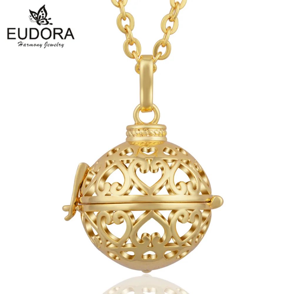 

Eudora Harmony Ball Pendant Locket Cage 20mm For Angel Caller Mexican Bola Balls Pendants Pregnancy Pregnant Women Gift