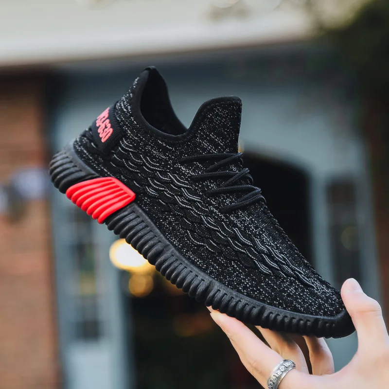 Новинка мужская повседневная обувь из сетчатого материала на шнуровке легкие