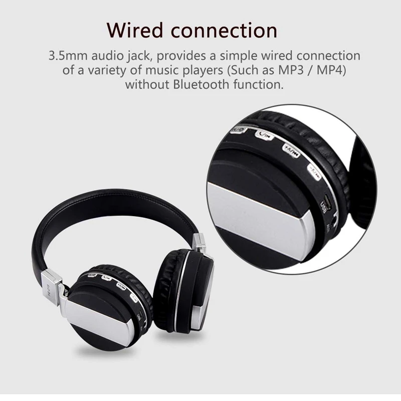 Fe 018 складные беспроводные Bluetooth наушники Проводная гарнитура головная повязка с