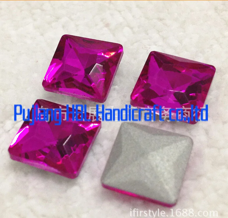 

Квадратные хрустальные блестящие бусины 14 мм, 30 шт., аксессуары для одежды