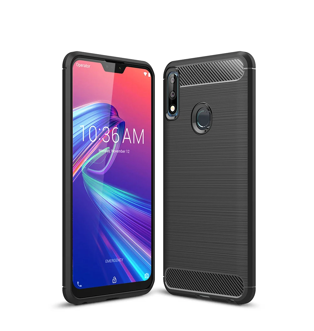 Для Asus Zenfone Max Pro M2 ZB631KL ZB633KL чехол из углеродного волокна Мягкий ТПУ силиконовый чехол для телефона задняя крышка для ZB631KL ZB633KL чехол