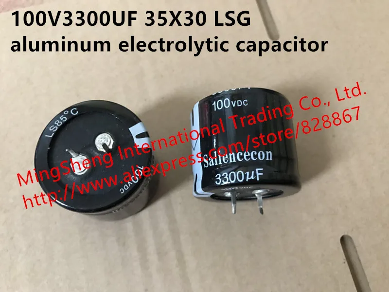 Оригинальный новый 100% 100V3300UF импорт 3300 мкФ 100 V 35X30 алюминиевый электролитический