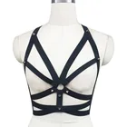 Комплект из топа и портупеи для тела, бюстгальтер в клетку, для косплея, фетиш, эластичный бандаж, новый уникальный дизайн, танцевальное платье для вечеринки