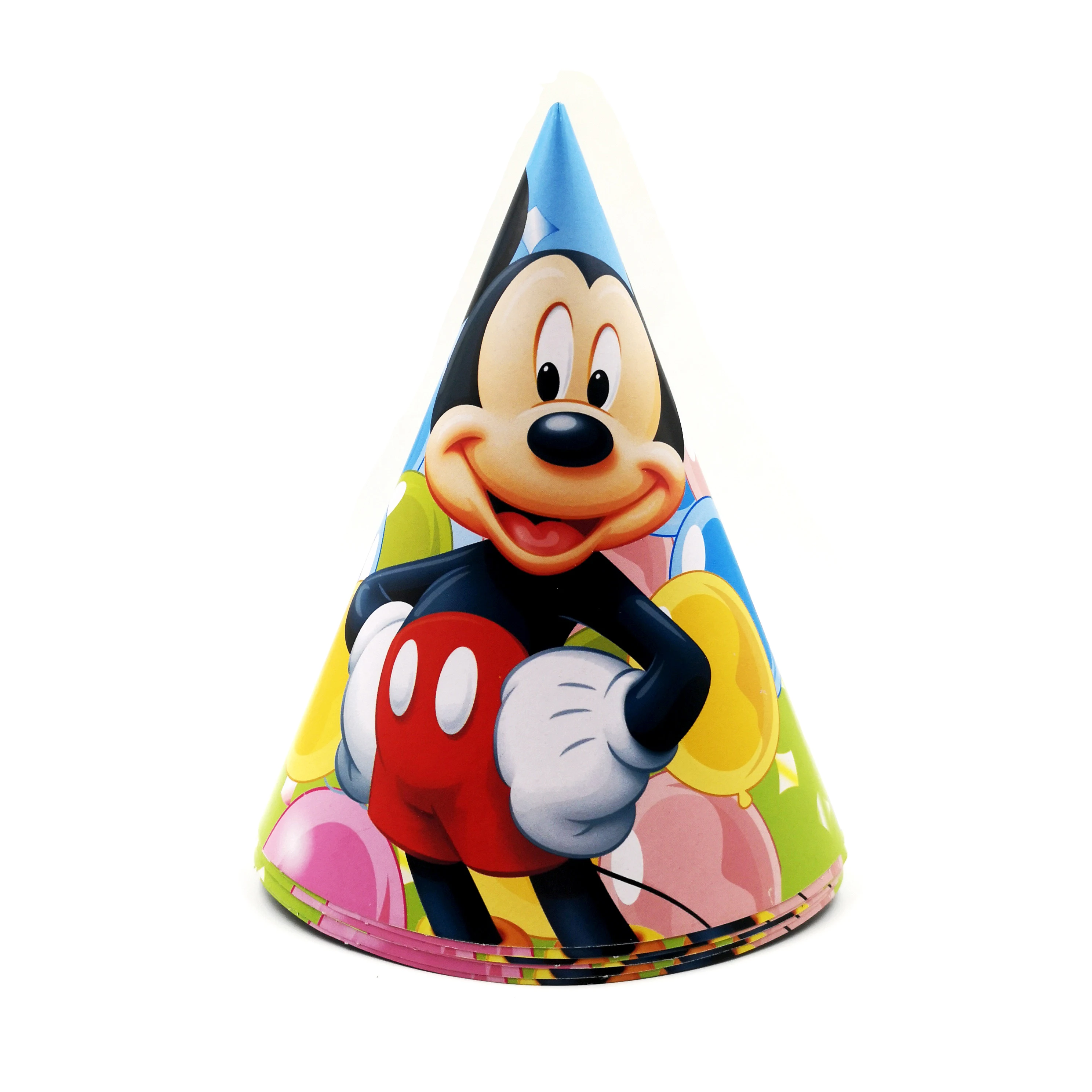 Mickey Mouse Kids Birthday Cartoon Theme Tableware Party Supplies Festival Decoration Favors For Boys And Girls Baby Shower Hot - Цвет: cap