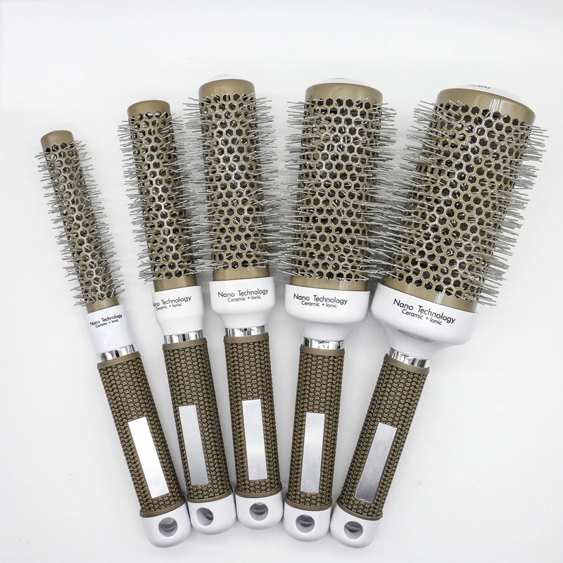 5 Размер Щетка для волос нано щетка керамическая ионная круглая бочка расческа