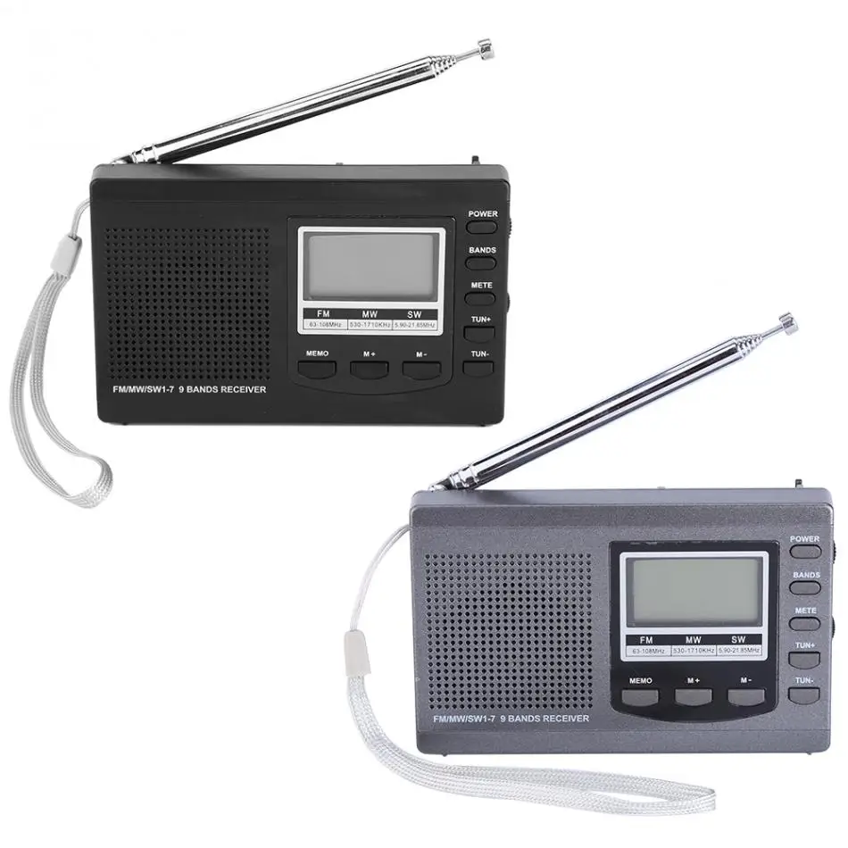 Портативное мини-радио FM/MW/SW приемник одиночный автоматический поиск высокой