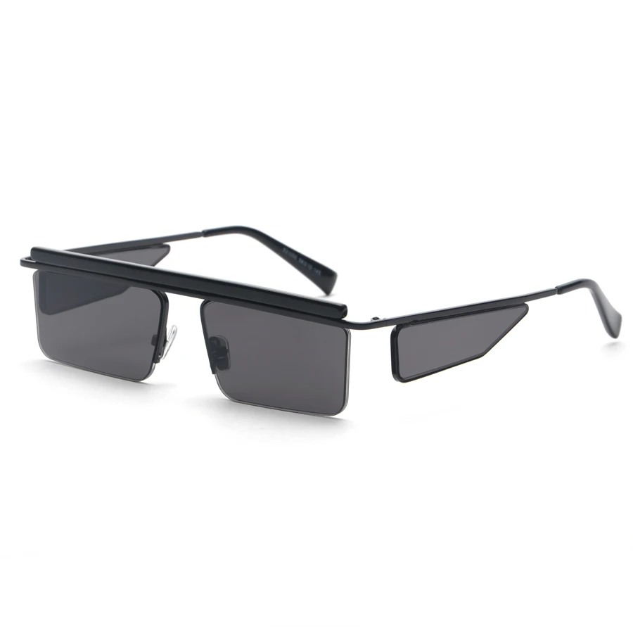 Blue Lens Новинка Квадратные Солнцезащитные очки для женщин мужские брендовые дизайнерские модные унисекс модная рамка солнцезащитные очки в винтажном стиле - Цвет линз: Blue Lens