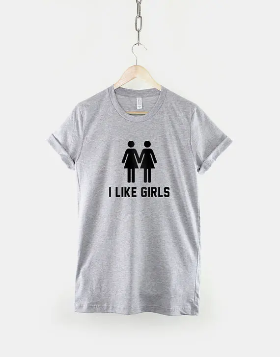 Лесбийская Футболка мне нравятся девушки Tomboy гей Pride Girls Shirt C059|pride gay| |