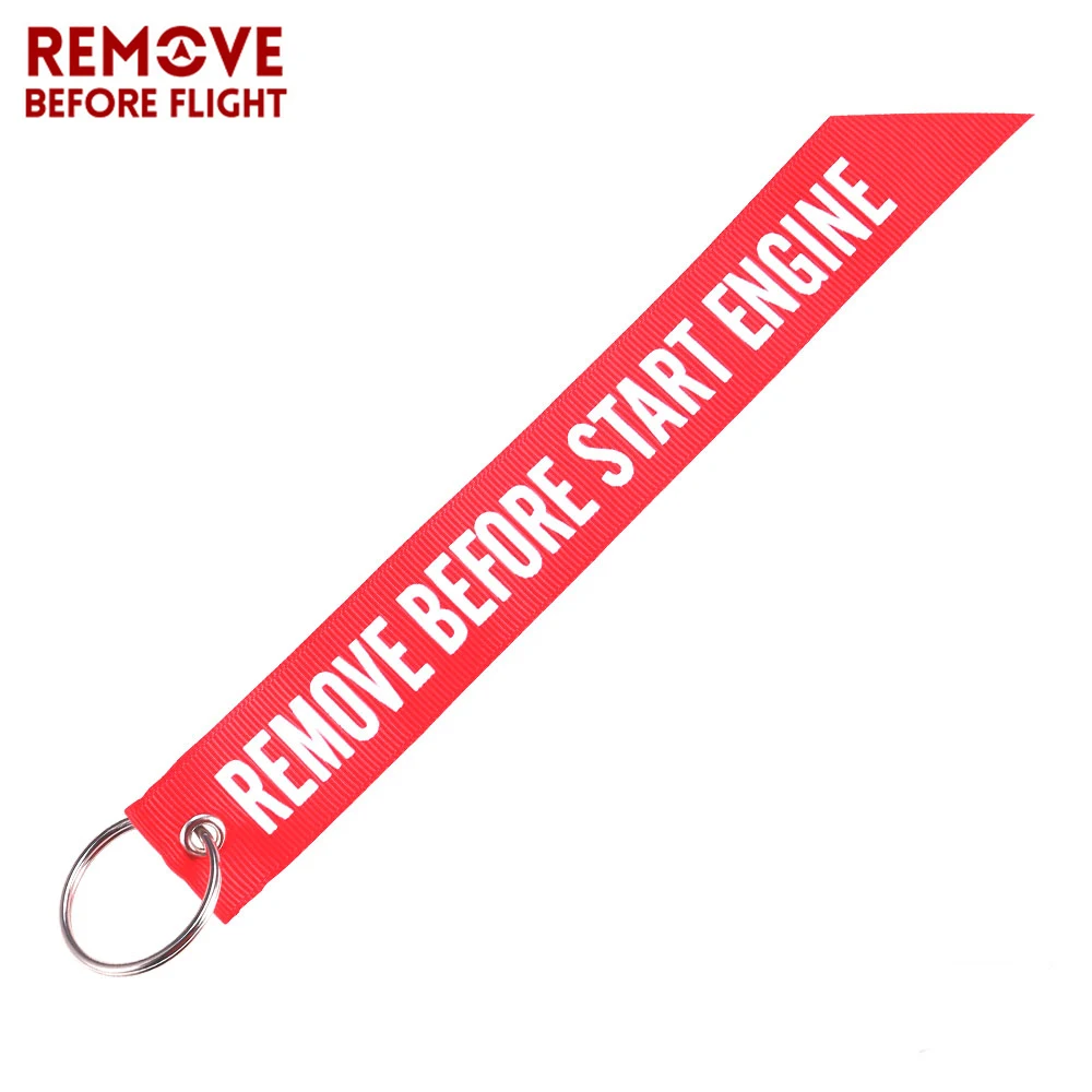 

Remove Before Flight Streamer Key Chain Chaveiro Red Keychain Remove Before Start Engine Motorcycle Streamer Key Ring Jewelry