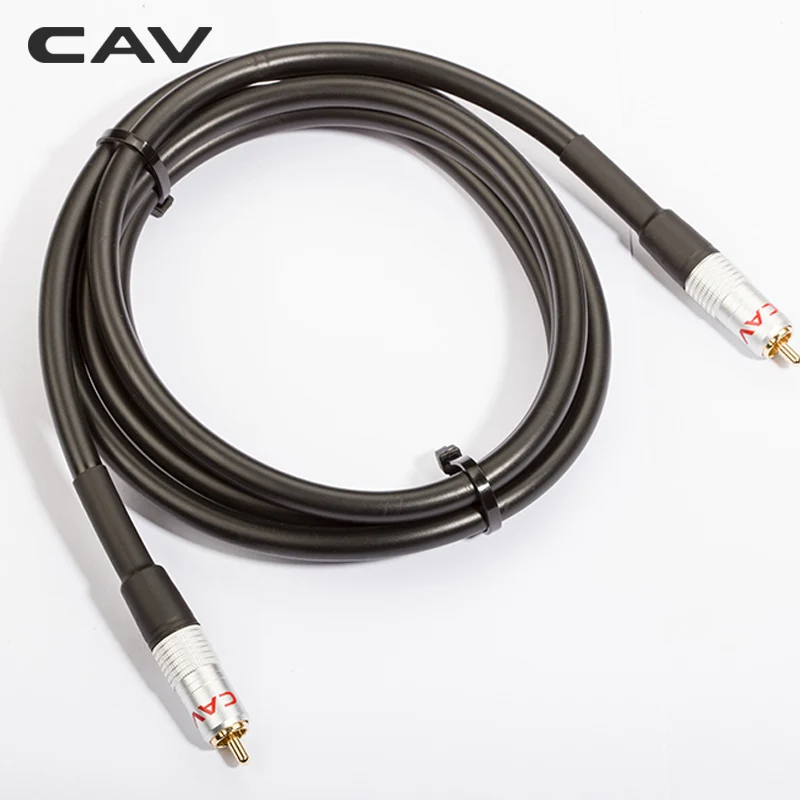 Цифровой коаксиальный кабель CAV RCA-RCA Hi-Fi аудио провод цифровой аудиосигнал для ТВ