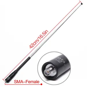 Телескопическая двухдиапазонная антенна NAGOYA NA-771R, SMA-Female VHFUHF, для рации Baofeng UV-5R, UV-82, UV-9R Plus, GT-3, UV-S9