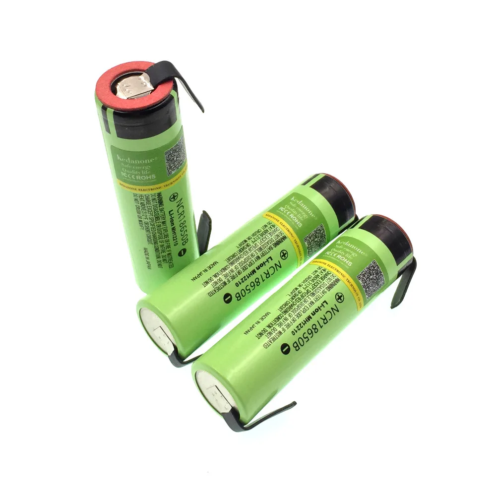 NCR18650B 3,7 V 3400mAh 18650 перезаряжаемый литиевый аккумулятор подходит для фонарика Panasonic+ никелевая пленка DIY
