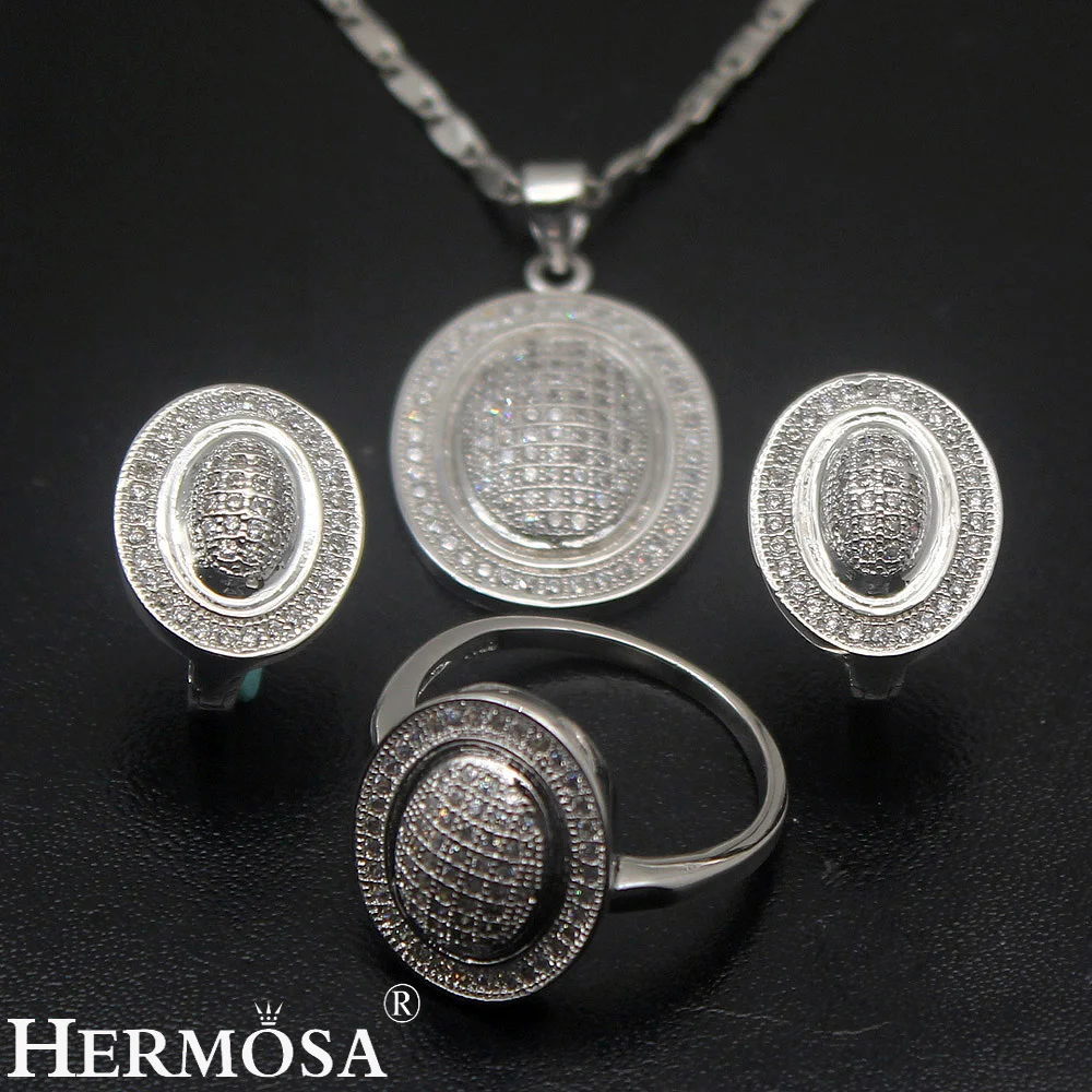 HERMOSA ювелирные изделия 925 стерлингового серебра цветные стильные свадебные