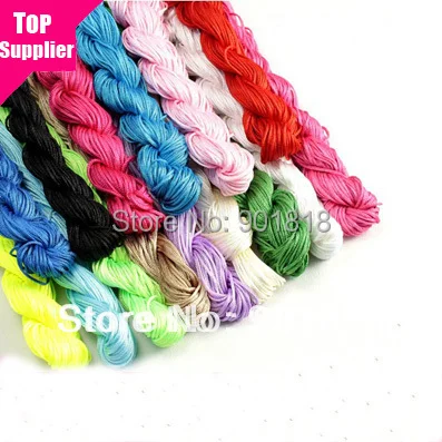 Кожаный вощеный макраме нейлоновые нити шнуры с хвостом черные 28 м/лот 1 мм сделай