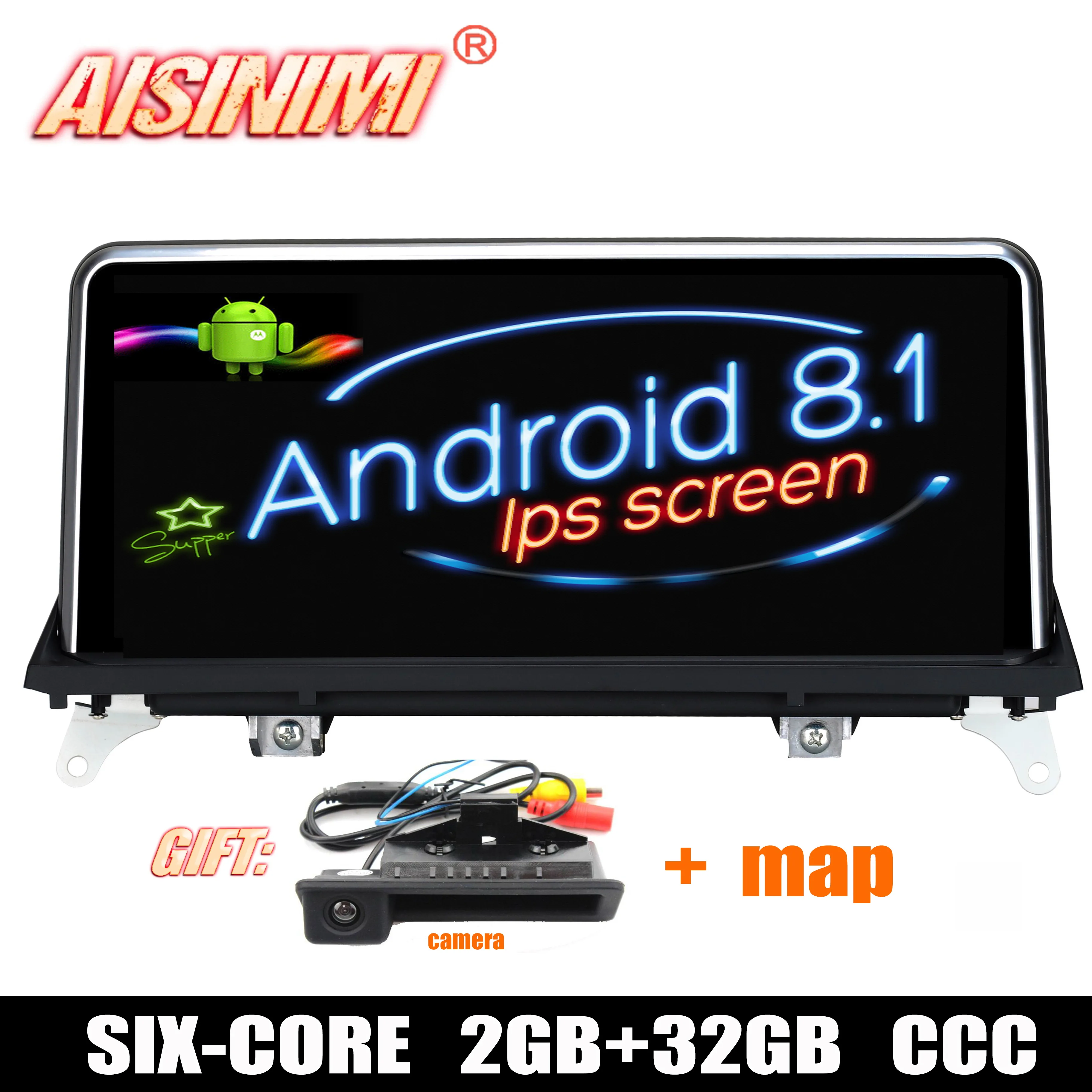 Android 8 1 автомобильный DVD навигатор плеер для BMW X5 E70/X6 E71 2007 2010 Оригинал CCC/CIC система