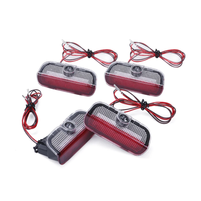 4 х Автомобильная дверная проекционная подсветка с красным светом для VW Jetta MK5