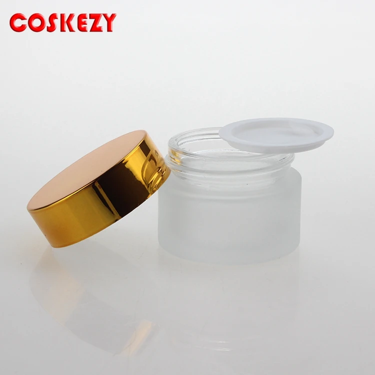 Wholesale 5ml Frosted Glass Jar For Cream Cosmetic Packaging Eye Jars With Aluminum Cap | Инструменты по уходу за кожей